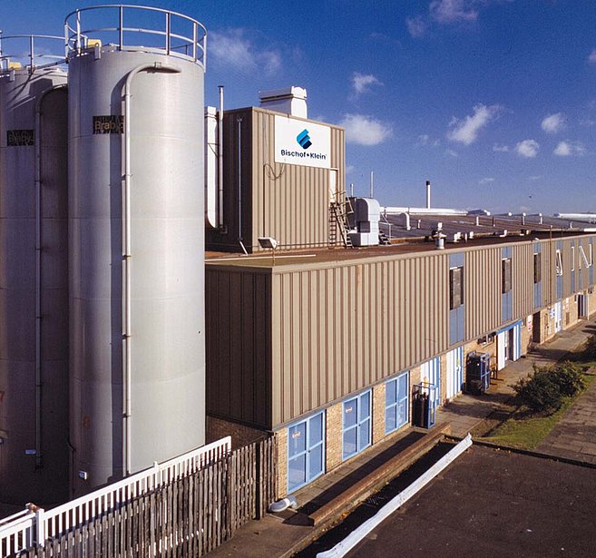 The facility is located in Telford, UK. The various production halls and office buildings are visible.
