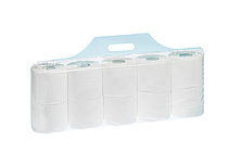 Produktfoto eines Stiftstapelbeutels (hier Toilettenpapierverpackung) durchsichtig