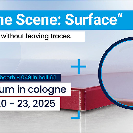 Werbung für Interzum Messe, Einladung zum Stand B 049 auf der interzum in Köln vom 20. bis 23. Mai 2025