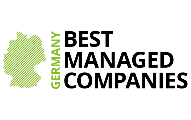 Zu sehen ist das Logo der Company des Best Managed Companie Awards