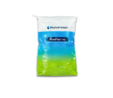Product photo of the PowFlex® packaging in the green-and-blue Bischof+Klein design