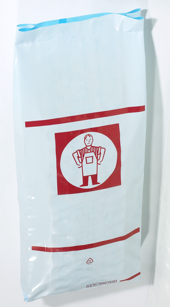 Product photo of open bags featuring a customer's logo